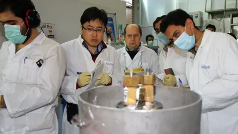 Getty Images Inspectors of Iran nuclear facility