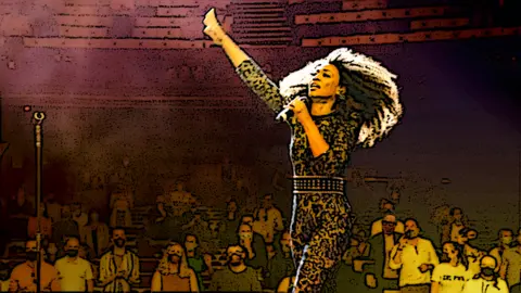 Andy Paradise/BBC Illustration of Beverley Knight gig