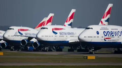 Getty Images BA planes grounded