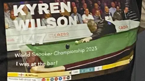 Instagram/@kyrenwilson147 Kyren Wilson t-shirt