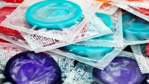 Getty Images Pile of condoms