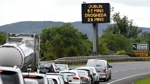 Reuters Motorway approaching the border between Northern Ireland and Ireland, near Newry, Northern Ireland