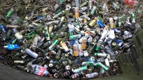 Vernatt's Nature Reserve Rubbish on floor