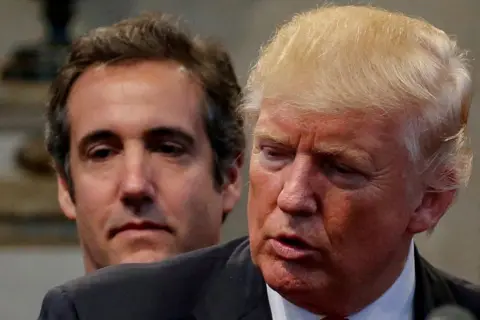 Getty Images Trump with Cohen in 2016