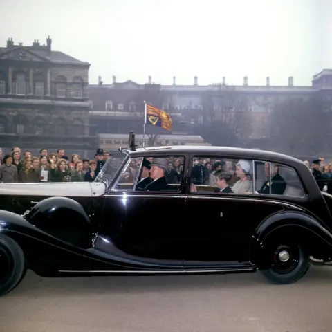 PA Queen Elizabeth II, the Duke of Edinburgh and Prince Charles, driving to Westminster Abbey for the wedding of Princess Alexandra and Angus Ogilvy