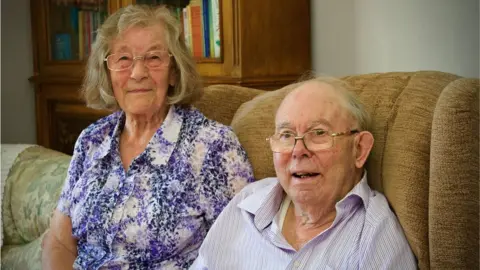 Martin Giles/BBC Dianna and Bernard Abrey