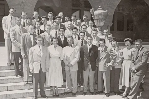 Getty Images O'Connor (second from left, first row) and Rehnquist (back row, furthest left) studied at Stanford together