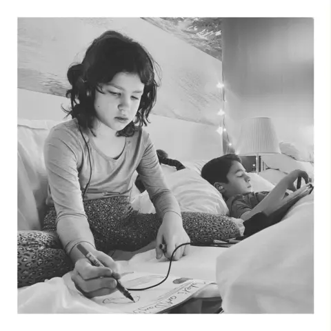 Richard Tymon Mabel in the hotel room