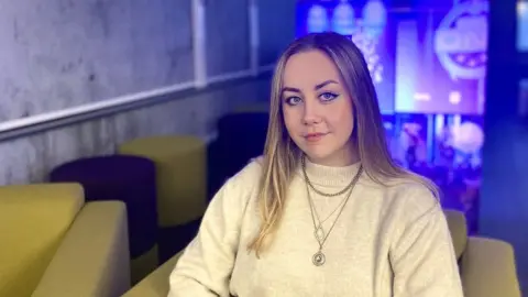 Alex Bowditch Danielle at the Stoke-on-Trent campus of Staffordshire University