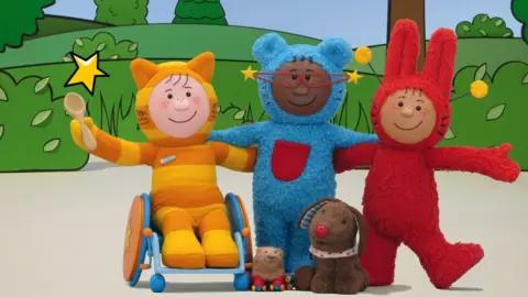 PAramount UK L-r: Giggles, Pockets and Spin