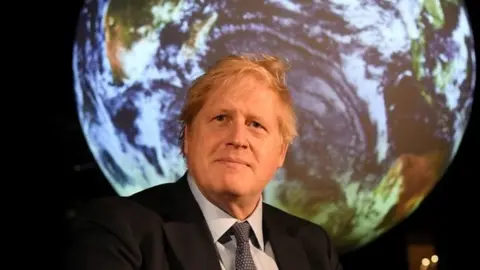 Reuters Boris Johnson at a launch event for the COP26 climate summit which is to be held in Glasgow later this year.