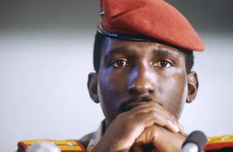 Getty Images Thomas Sankara at a summit in 1983.