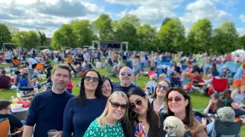 Claire Caffrey Residents in the park