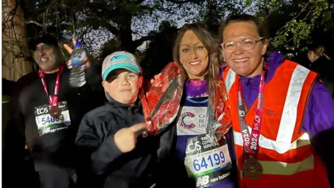 Terri, her son Leo, and Charlie