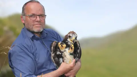 Ruth Tingay Green MSP Andy Wightman named the eagle Adam