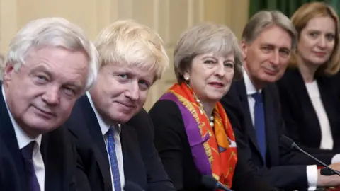 Getty Images Theresa May and her Cabinet ministers