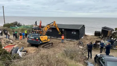 Martin Giles/BBC House on the clifftop in Hemsby