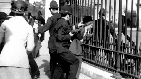 Getty Images Suffragette protest