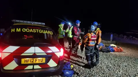 Southbourne Coastguard Mud rescue at Barton