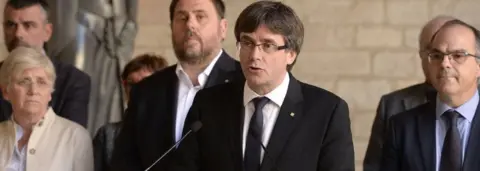 AFP Catalan President Carles Puigdemont on 20 Sept