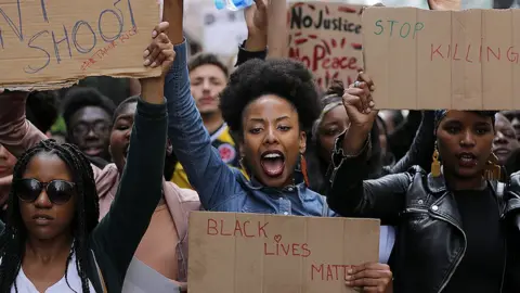 Getty Images Black Lives Matter protest in London