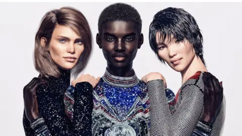 Balmain Balmain's virtual army advertising campaign