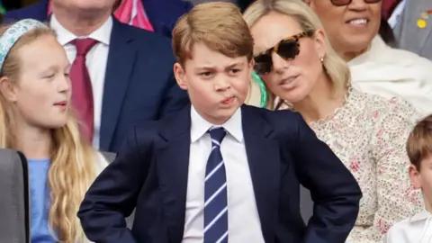 Reuters Prince George at the Platinum Jubilee pageant