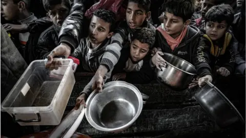 Getty Images More aid has been allowed into Gaza but the UN says it is not enough