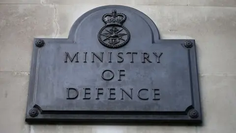 Getty Images Ministry of Defence building sign