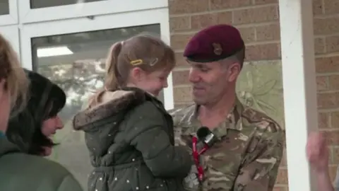 Ella with her dad