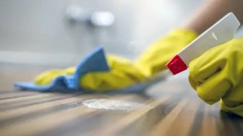 Getty Images Cleaning a surface