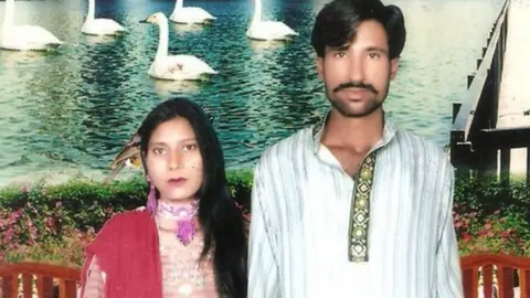 AFP/Getty Undated family handout photo showing a Christian couple who were killed by a Muslim mob in Pakistan in November 2014