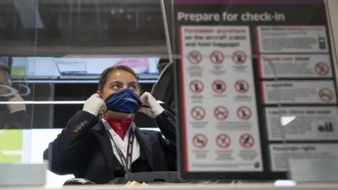 PA Media staff at edinburgh airport