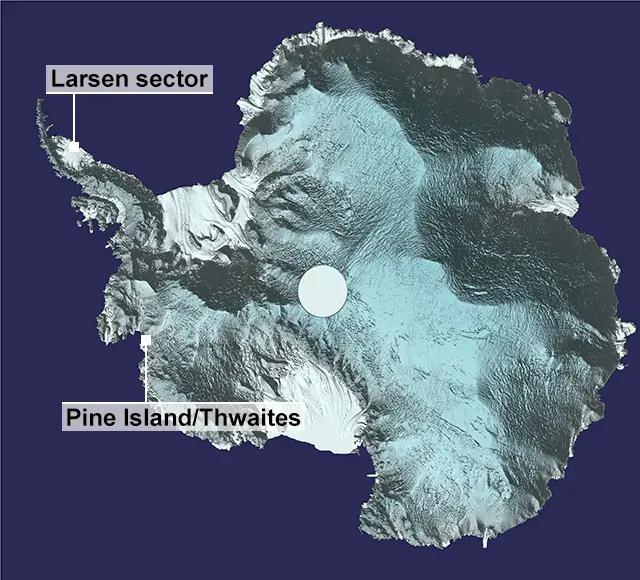 ESA/CRYOSAT/CPOM/LEEDS UNI Map