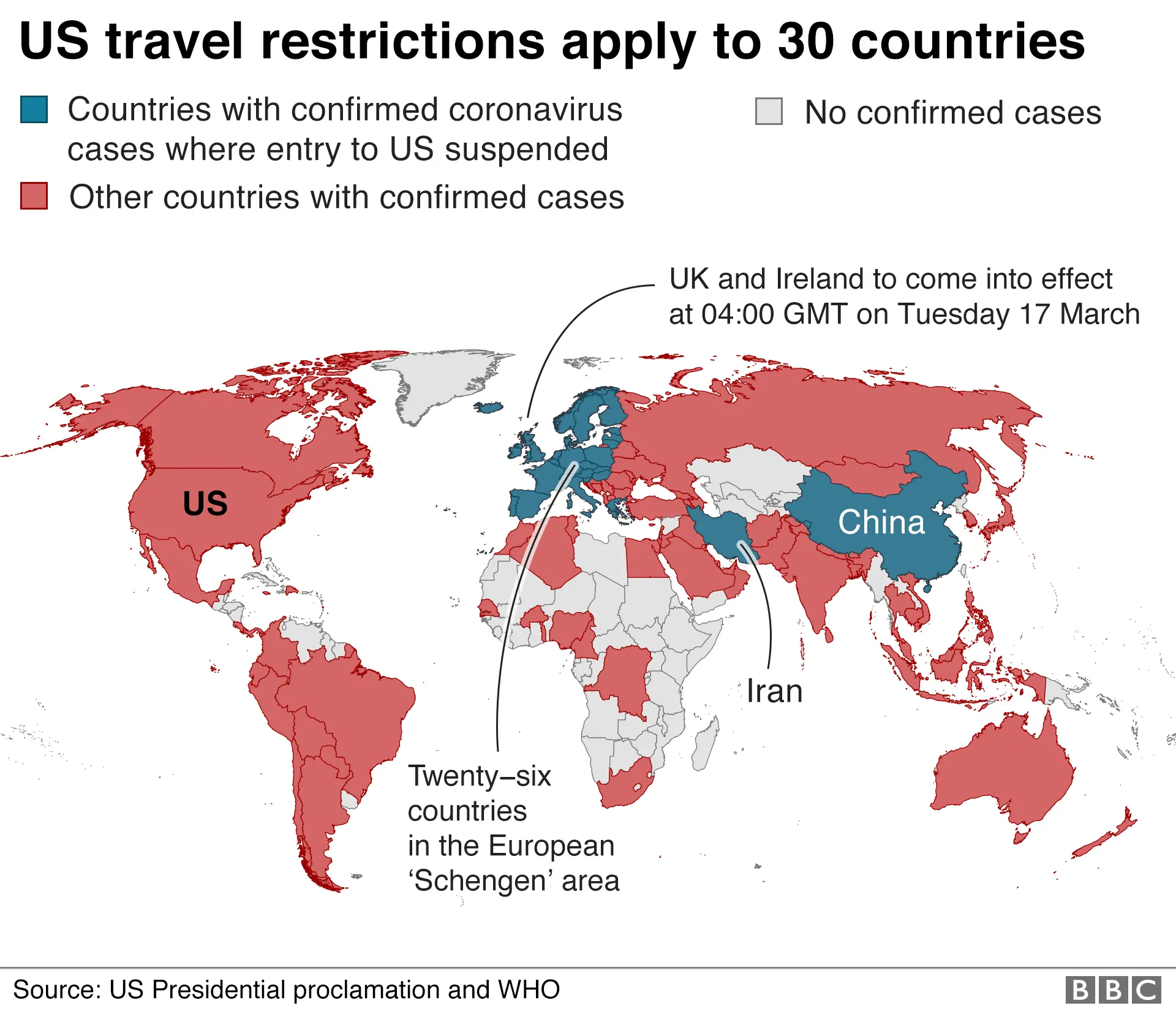 Coronavirus: US states order sweeping restrictions to stem infection