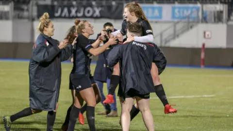 Saracens celebrate