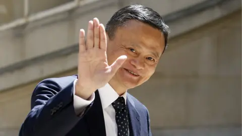 Getty Images Chairman of Alibaba Group Jack Ma arrives to attend the "Tech for Good" Summit at "Hotel de Marigny" on May 15, 2019 in Paris, France.