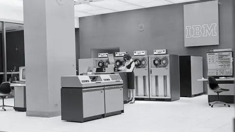 Getty Images IBM computers lab in the 1960s