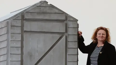 Getty Images Rachel Whiteread with one of her sculptures