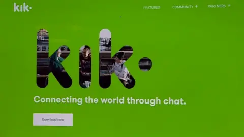 Kik website screen