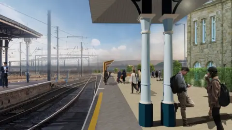 Newcastle City Council Artists impression of platform