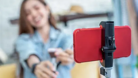 Getty Images A selfie camera set up