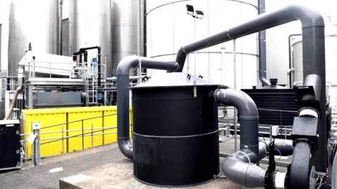 Alamy anaerobic digestion plant