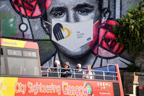 Getty Images Glasgow open top bus