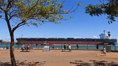 Getty Images A bulk carrier ship at Port Hedland