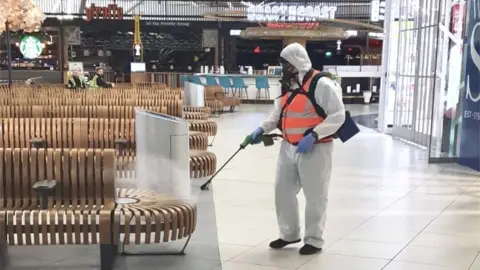 SafeGroup SafeGroup recently decontaminated Stansted Airport