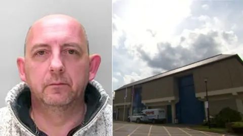 Simon Delow custody pic and Durham prison