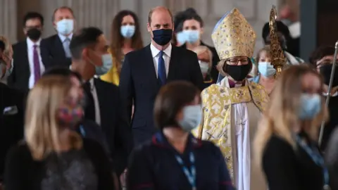 PA Media The Duke of Cambridge in St Paul's Cathedral