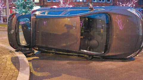 CPS Crash scene Hoylake