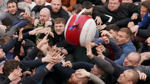 PA Media Players at the Atherstone Ball Game 2023